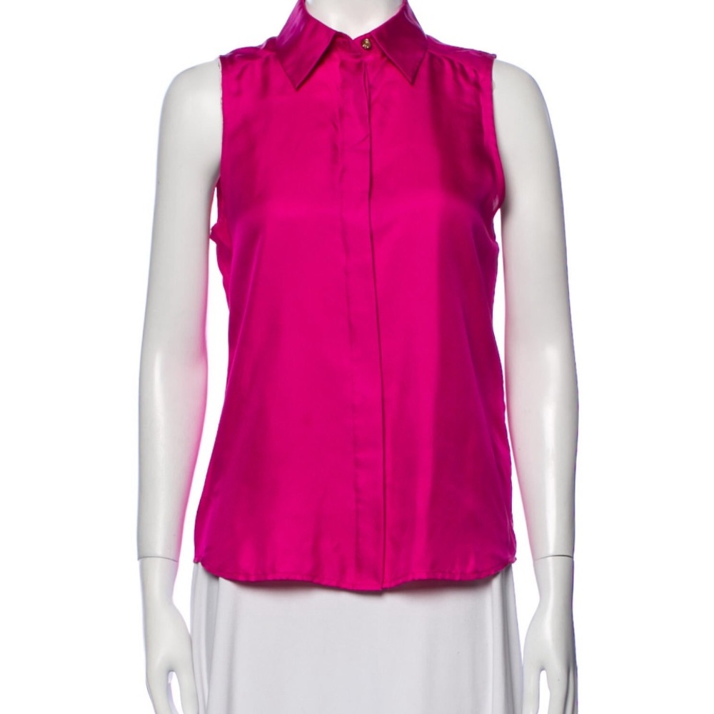 Draper James size extra small, sleeveless button-down blouse
